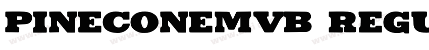 PineconeMVB Regular字体转换